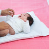 Cambiador acolchado para bebé-Blanco con estrellas-NubbaBebe