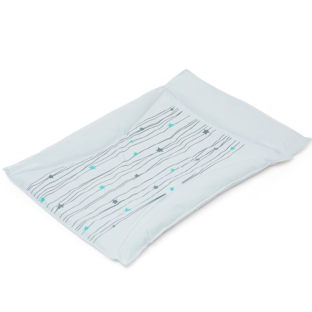 Cambiador acolchado para bebé-Blanco con estrellas-NubbaBebe