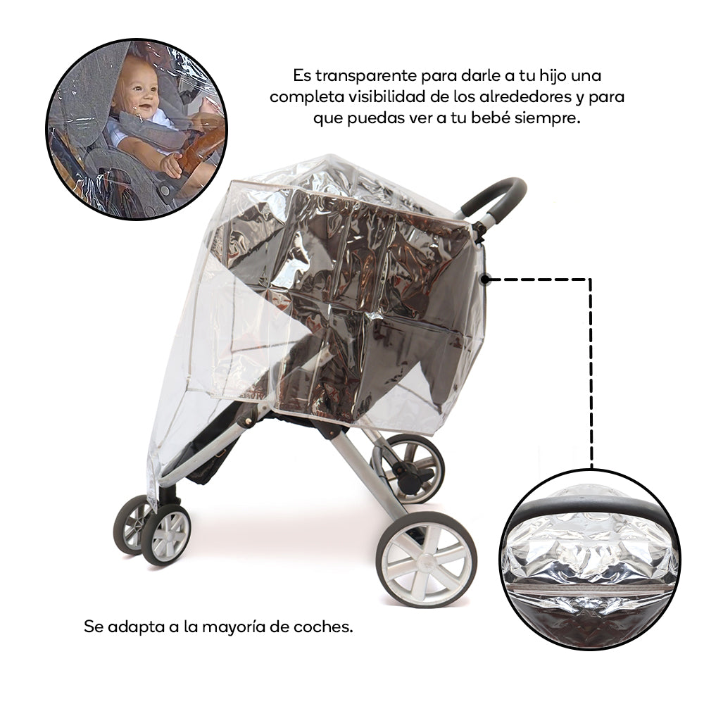 Protector plástico para coche bebé